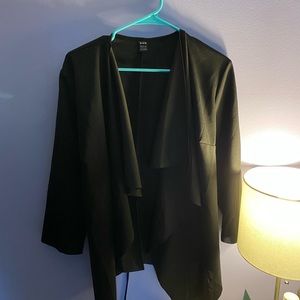 Black SHEIN jacket with belt